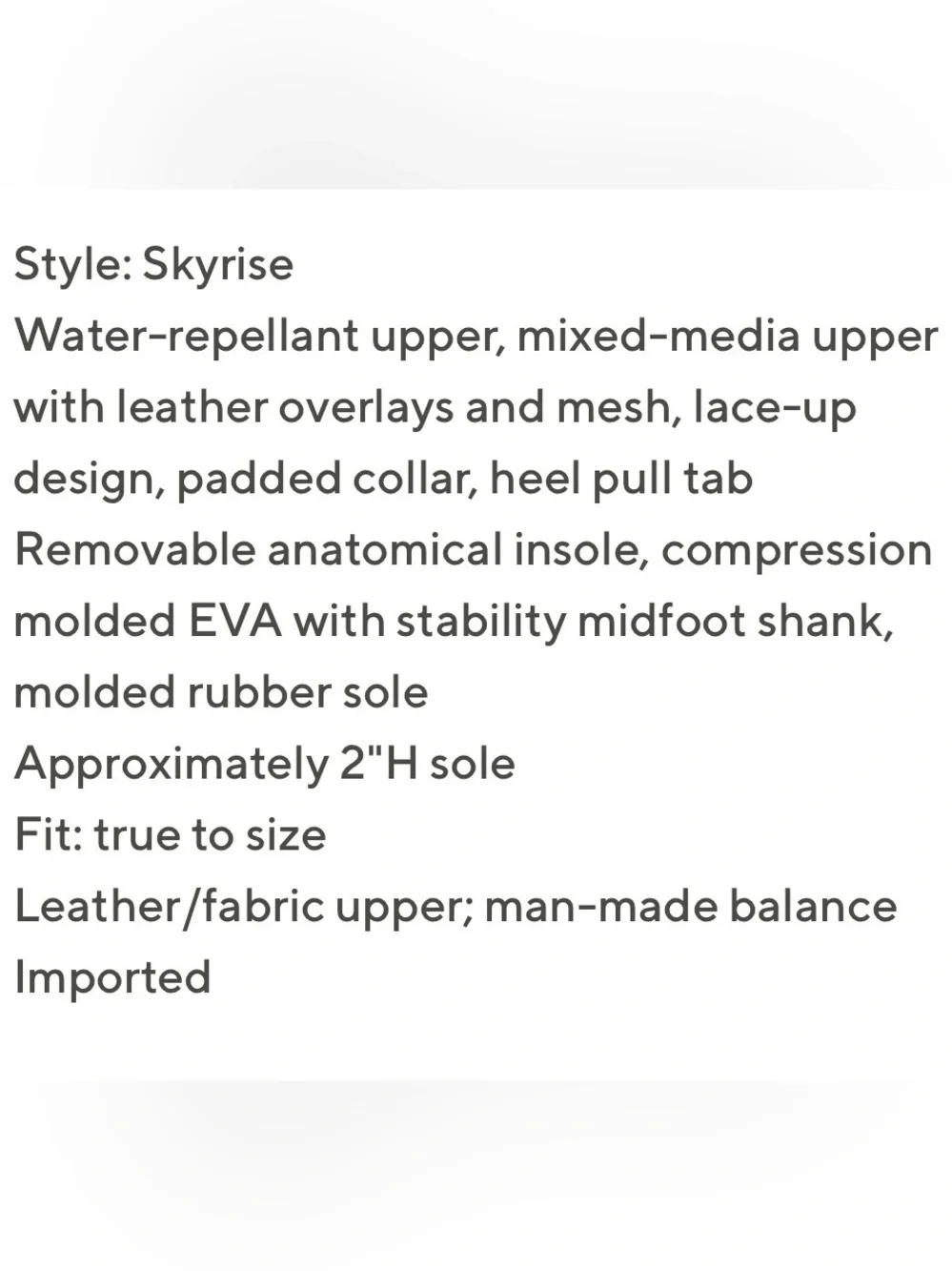 Ryka water repellent